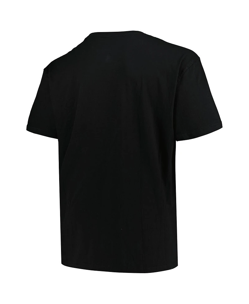 Mitchell & Ness Men's Black Vancouver Grizzlies Big Tall Hardwood Classics Vintage Logo T-Shirt