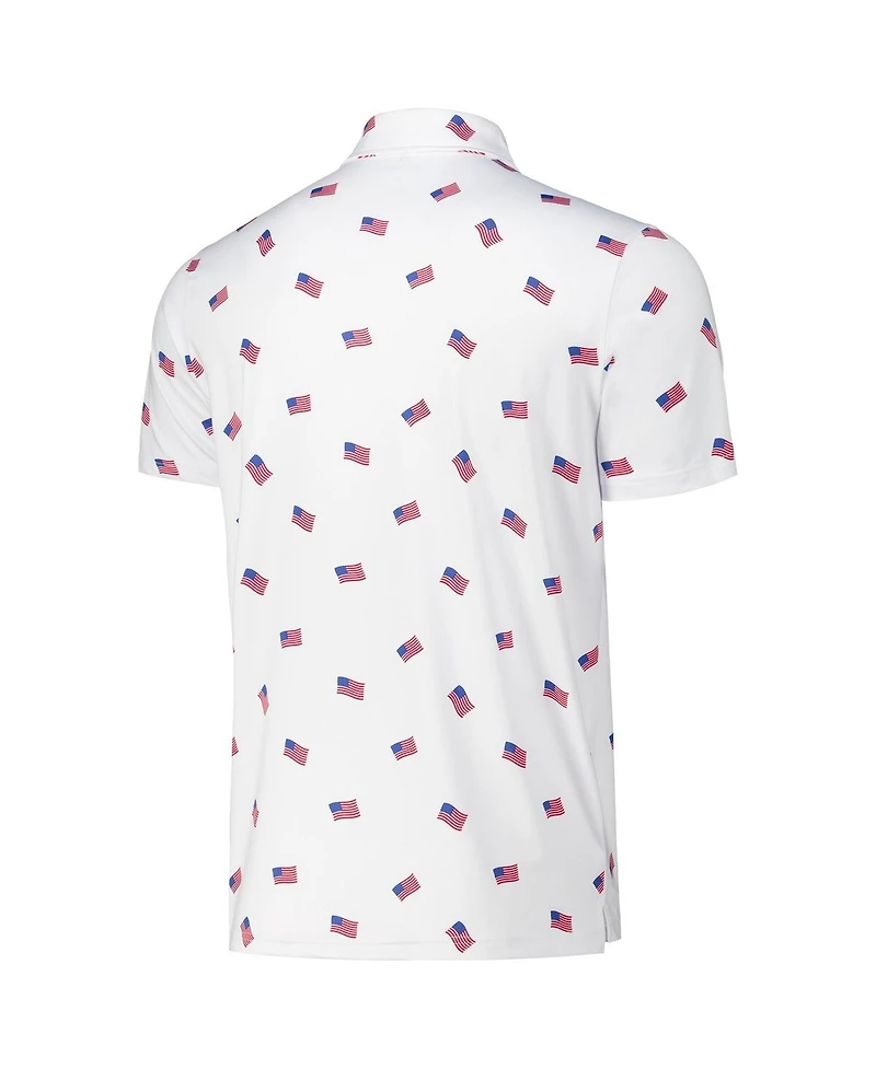 Antigua Men's White Chicago Cubs Americana Polo