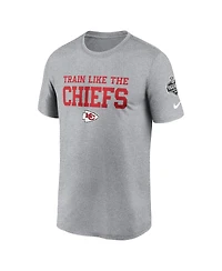 Nike Men's Heather Gray Kansas City Chiefs 2024 Nfl Training Camp Legend Performance T-Shirt