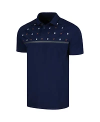 Levelwear Men's Navy Detroit Tigers Sector Batter Up Raglan Polo