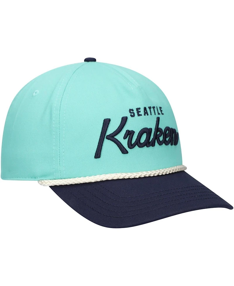American Needle Men's Light Blue Seattle Kraken Roscoe Washed Twill Adjustable Hat