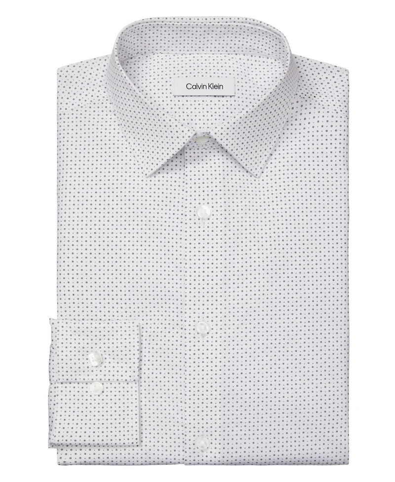 Calvin Klein Refined Cotton Stretch Men's Regular Fit Dress Shirt