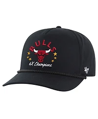 '47 Brand Men's Black Chicago Bulls Champs Global Star Hitch Adjustable Hat