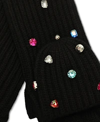 Kate Spade New York Women's Embellished Pop-Top Gloves