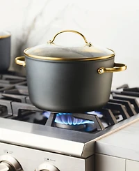 Farberware Forged Induction Ceramic Nonstick Stockpot with Lid, 6 Quart