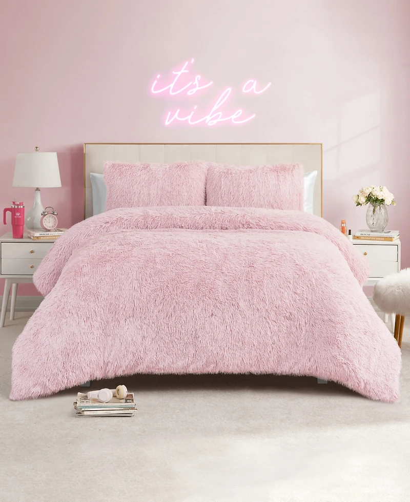 Juicy Couture Shaggy Faux Fur -Pc. Comforter Set