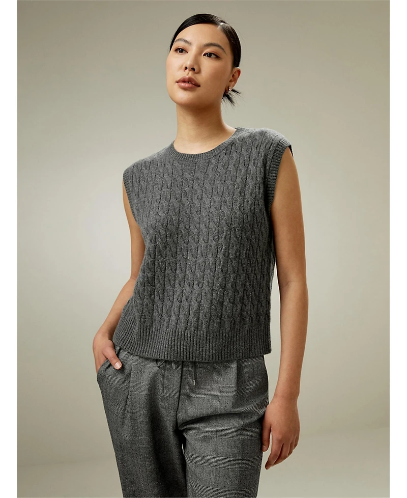 Lilysilk Women's Sleeveless Cashmere Vest