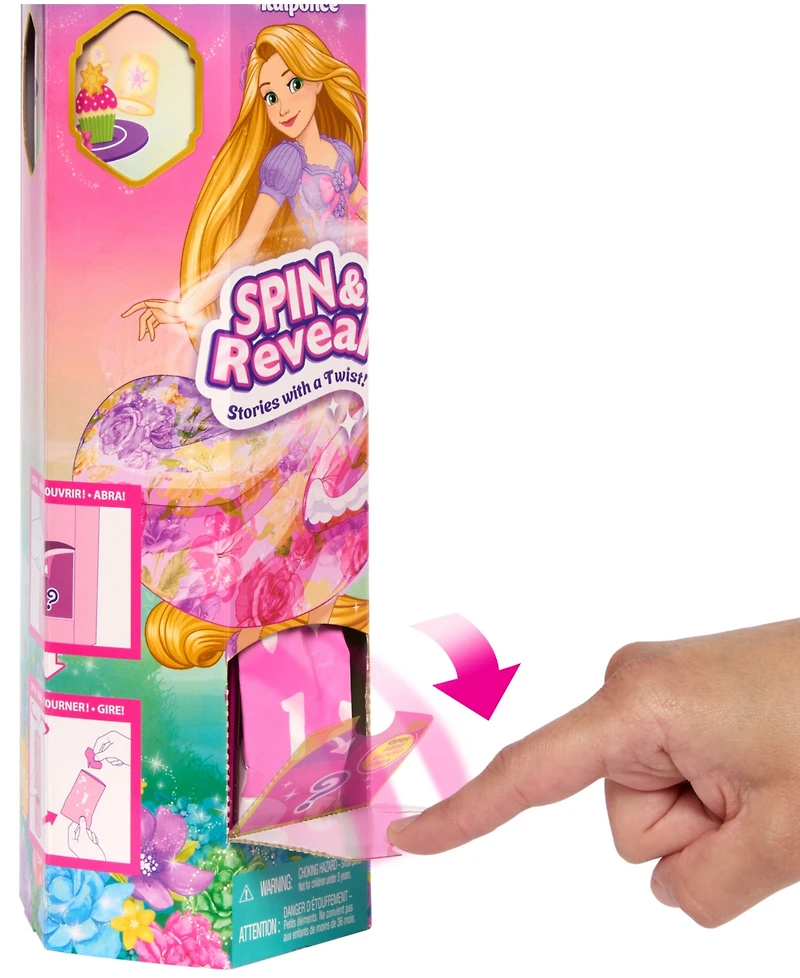 Disney Princess Spin Reveal Rapunzel Fashion Doll Accessories with 11 Surprises