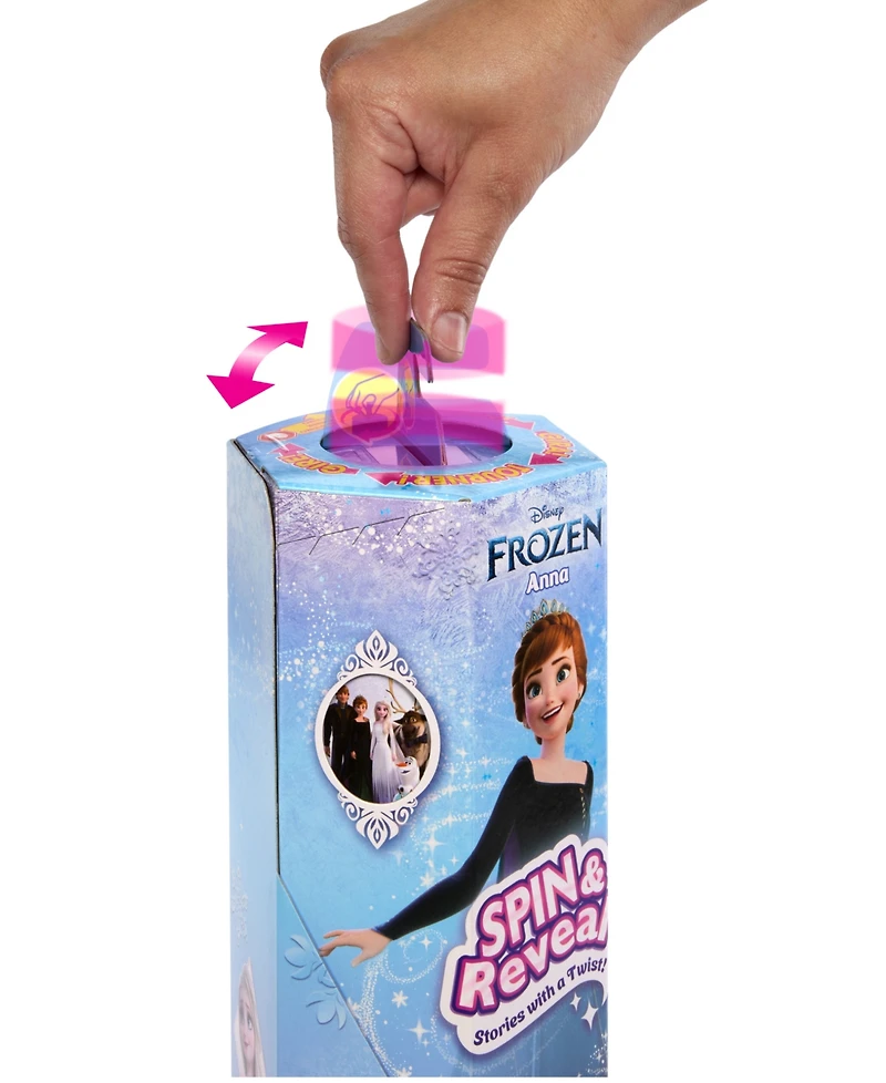 Disney Frozen Spin Reveal Anna Fashion Doll Accessories with 11 Surprises