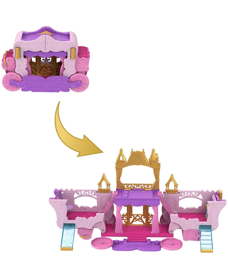 Disney Princess Carriage to Castle Playset with Aurora Doll & Accessories