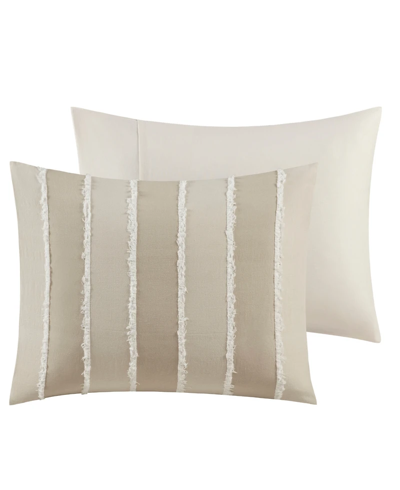 Ink+Ivy Striped Shay 3-Pc. Duvet Cover Set, King/California King