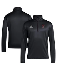 Adidas Men's Texas Tech Red Raiders 2024 Coaches Sidelines Aeroready Quarter-Zip Jacket