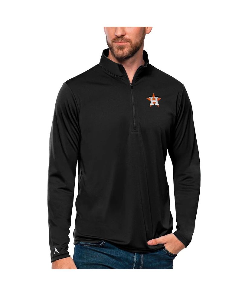 Antigua Men's Houston Astros Tribute Quarter-Zip Pullover Top