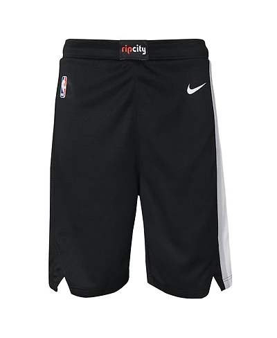 Nike Big Boys and Girls Black Portland Trail Blazers Swingman Performance Shorts – Icon Edition