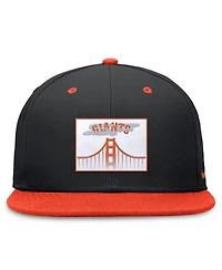 Nike Men's Black/Orange San Francisco Giants City Connect True Fitted Hat