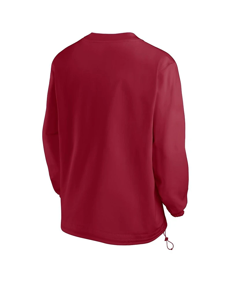 Nike Men's Crimson Alabama Tide 2024 Sideline Pullover Windshirt