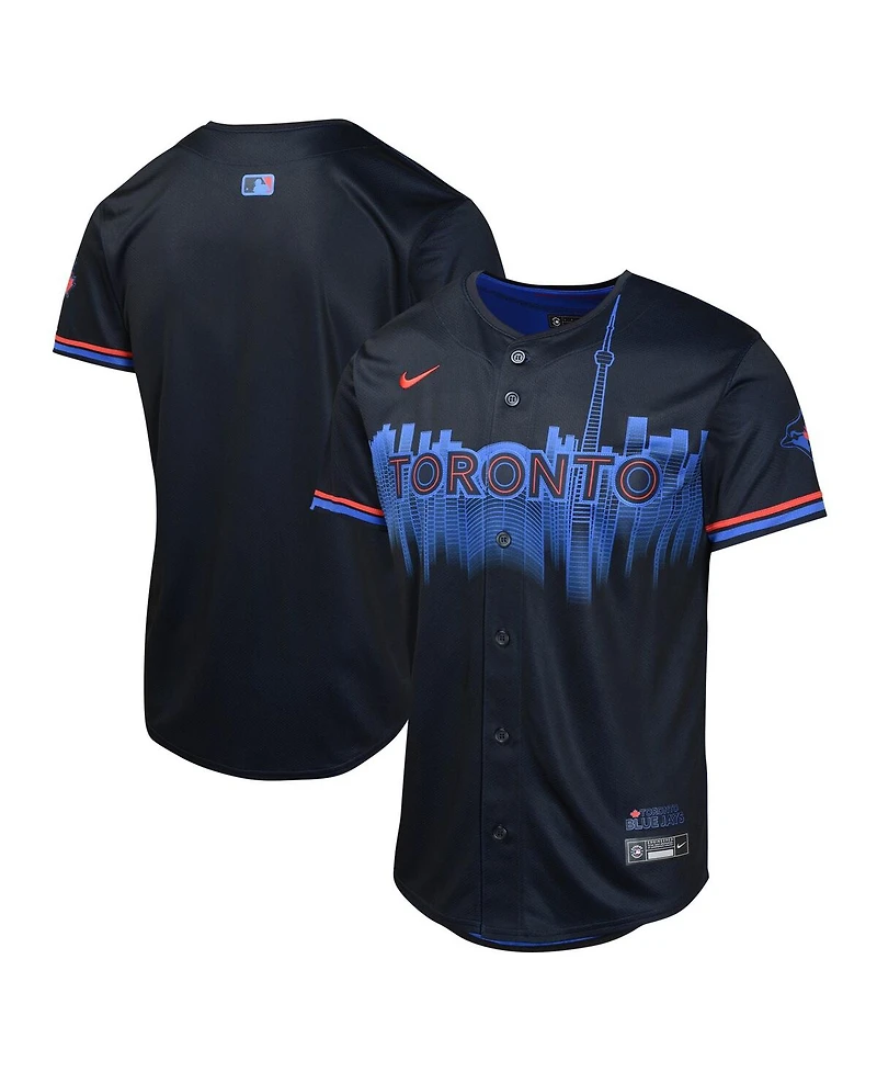 Nike Big Boys and Girls Black Toronto Blue Jays 2024 City Connect Limited Jersey
