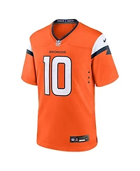 Nike Men's Bo Nix Orange Denver Broncos 2024 Nfl Draft First Round Pick Player Game Jersey