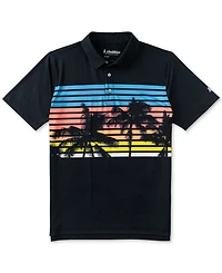 Chubbies Men's The Twilight Palms Tailored-Fit Performance Polo Shirt