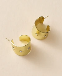 Matr Boomie Sitara Starry Studded Round Hoop Earrings