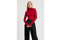 Marcella Women's Eloise Sheer Turtleneck