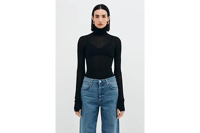Marcella Women's Eloise Sheer Turtleneck