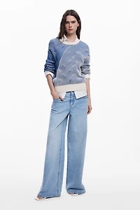 Desigual Women's Two-tone knit sweater