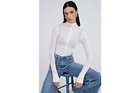 Marcella Women's Alicia Sheer Turtleneck