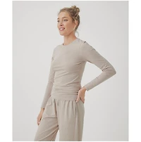 Pact Women's Organic Cotton Cool Stretch Fitted Long Sleeve Tee