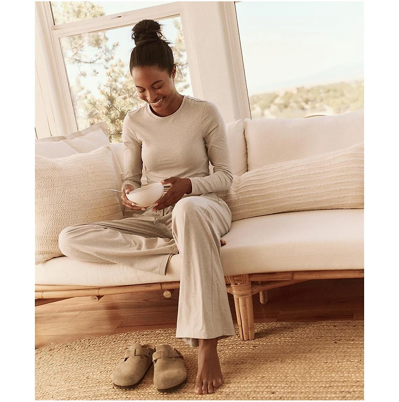 Pact Women's Organic Cotton Cool Stretch Fitted Long Sleeve Tee