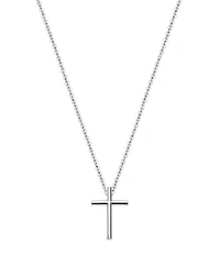 Tiny Blessings Kids Children's 14K Gold Rounded Cross 12-14" Necklace