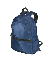Club Rochelier Mixed Material Double Front Zip Pocket Backpack