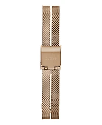 Guess Women's Analog Rose Gold Tone Stainless Steel and Mesh Watch, 28mm