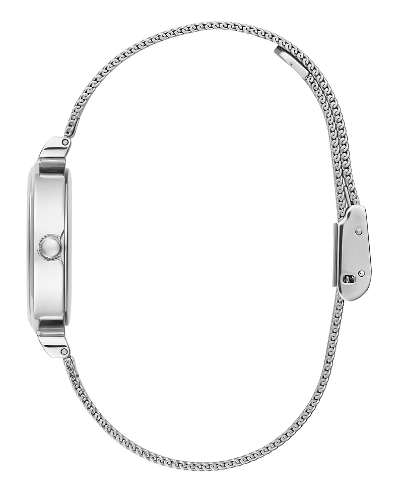 Guess Women's Analog Silver Tone Stainless Steel and Mesh Watch, 28mm