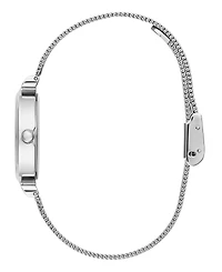 Guess Women's Analog Silver Tone Stainless Steel and Mesh Watch, 28mm
