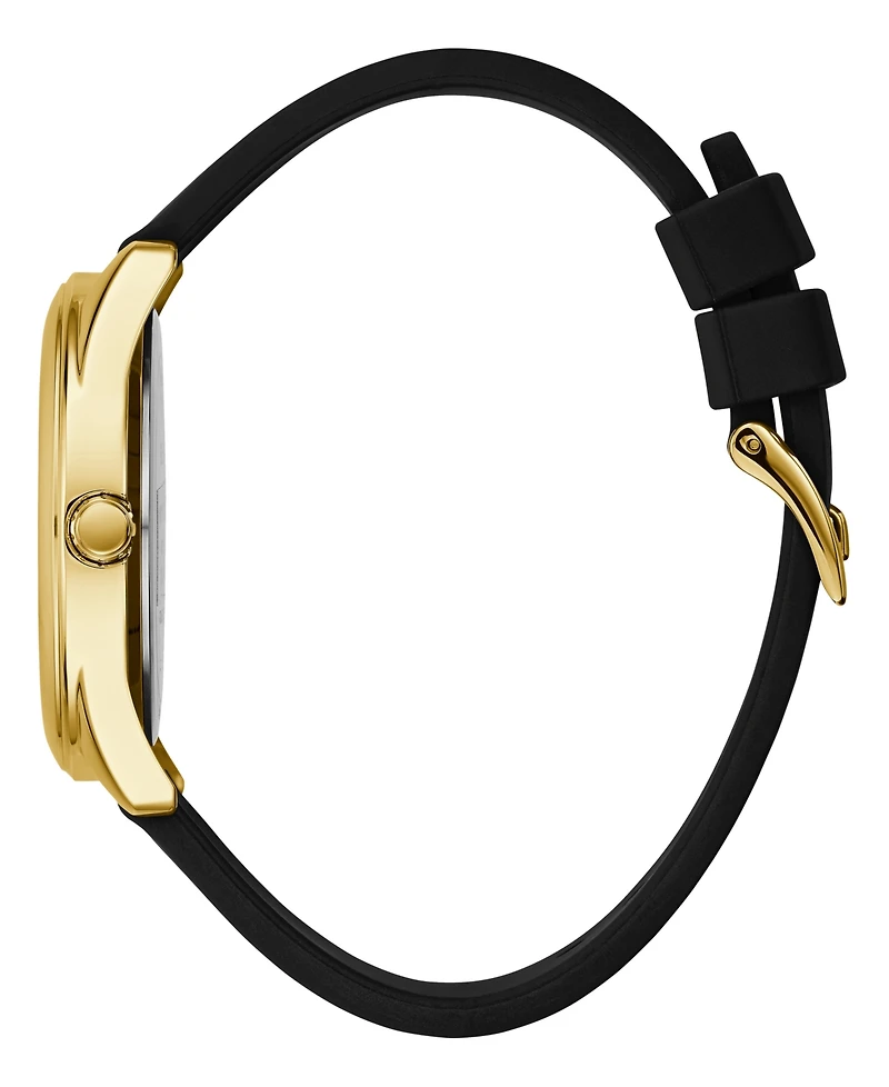 Guess Women's Analog Black Silicone Watch, 40mm
