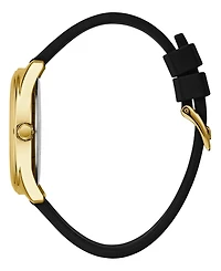 Guess Women's Analog Black Silicone Watch, 40mm