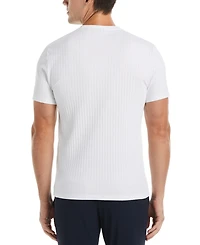Perry Ellis Men's Rib Knit Crew Neck T-shirt