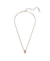 Swarovski White Rose Gold-Tone Plated Hyperbola Pendant Necklaces