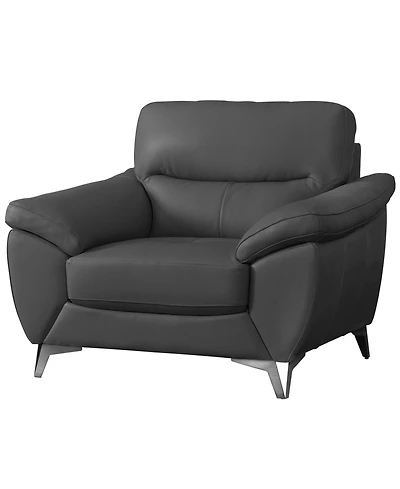 Abbyson Living 44" Top Grain Leather Chair