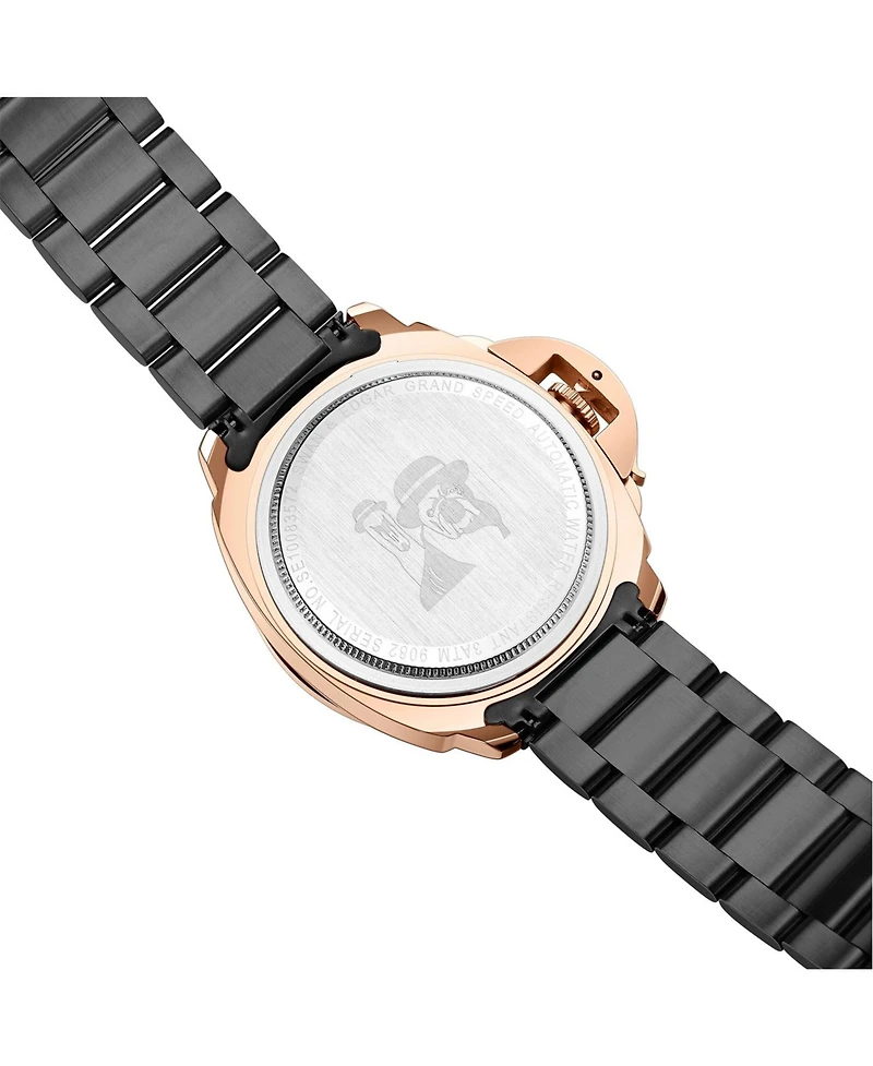 SE01092 Swan & Edgar Hand Assembled Grand Speed Automatic Black