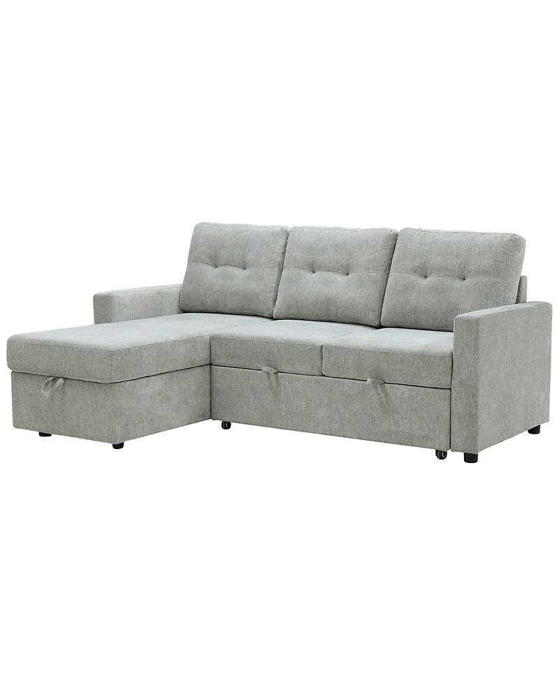 Abbyson Living 83" Fabric Storage Sofa Bed