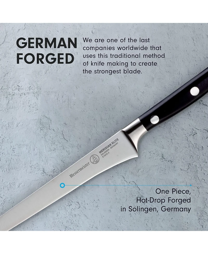 Messermeister Meridian Elite Boning Knife, Stiff, 6”