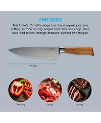 Messermeister Oliva Elite Stealth Chef's Knife, 8"