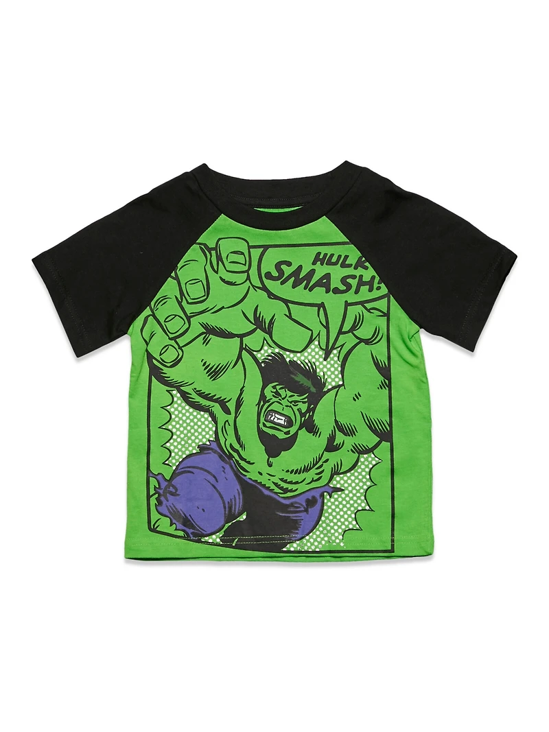 Avengers Toddler Boys Marvel Captain America Black Panther Iron Man Short Sleeve Graphic T-Shirt