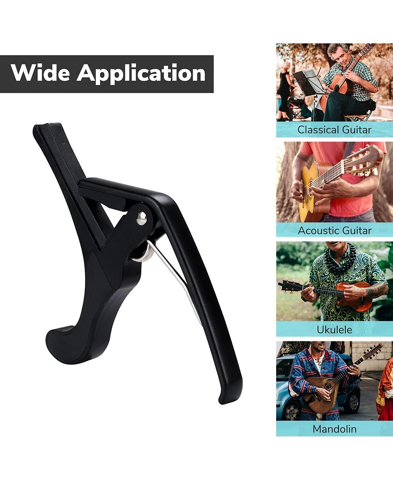 Yescom Guitar Capo Tune Clamp Accessories for Acoustic Electric Guitar Ukulele Packs