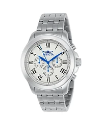 Invicta Men's Specialty Quartz Chronograph Silver Dial Stainless Steel Bracelet Watch