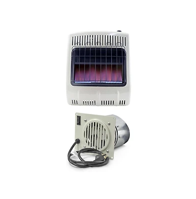 Mr. Heater 20K Btu Natural Gas Blue Flame Heater with Built In Vent Free Blower