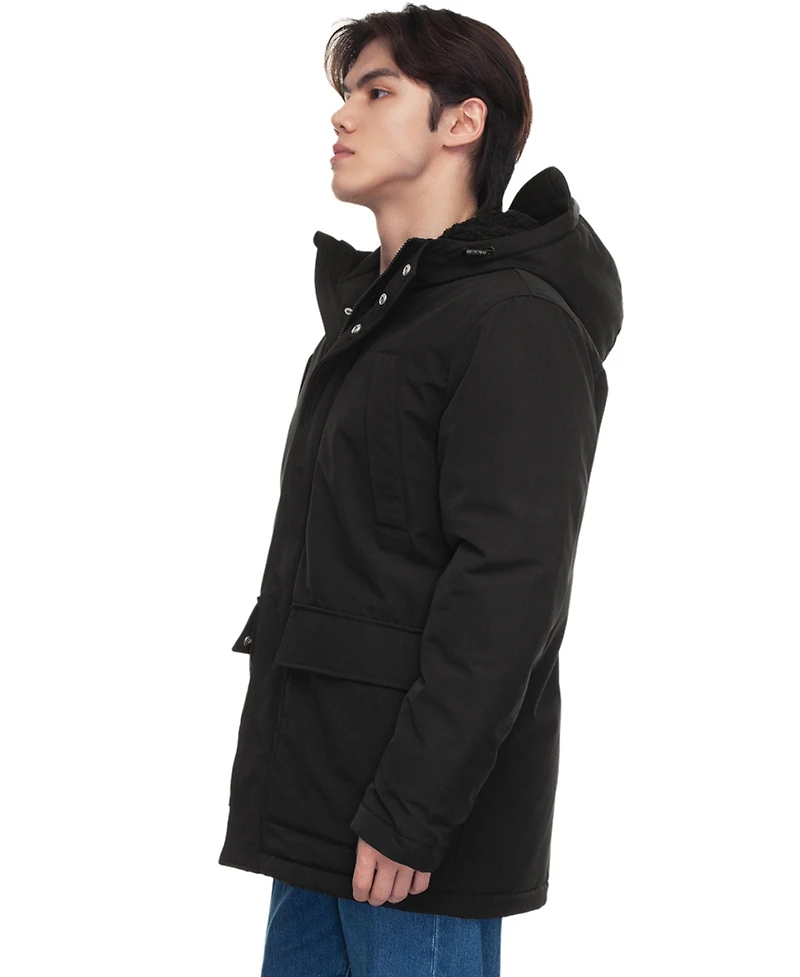 Rokka&Rolla Men's Ultimate Winter Parka with Fleece-Lined Hood