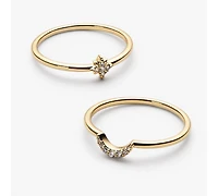 Ana Luisa Moon and Star Rings - Sky Set